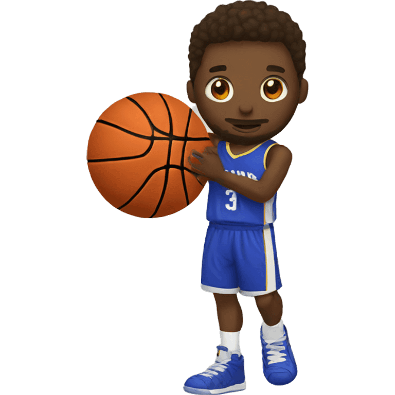 discord avatar with basket ball, with background basketball emoji