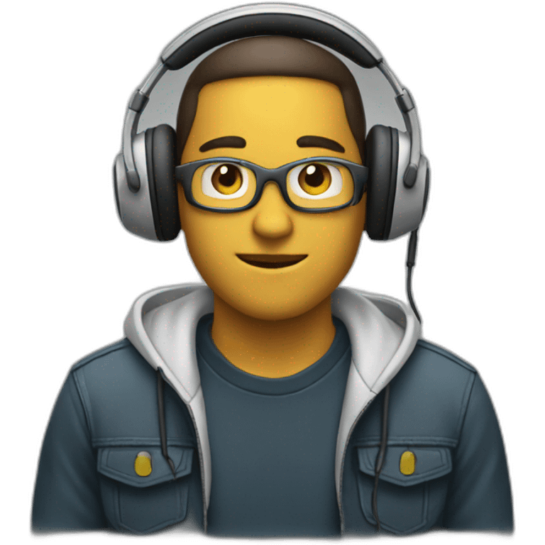 person - with headphones emoji