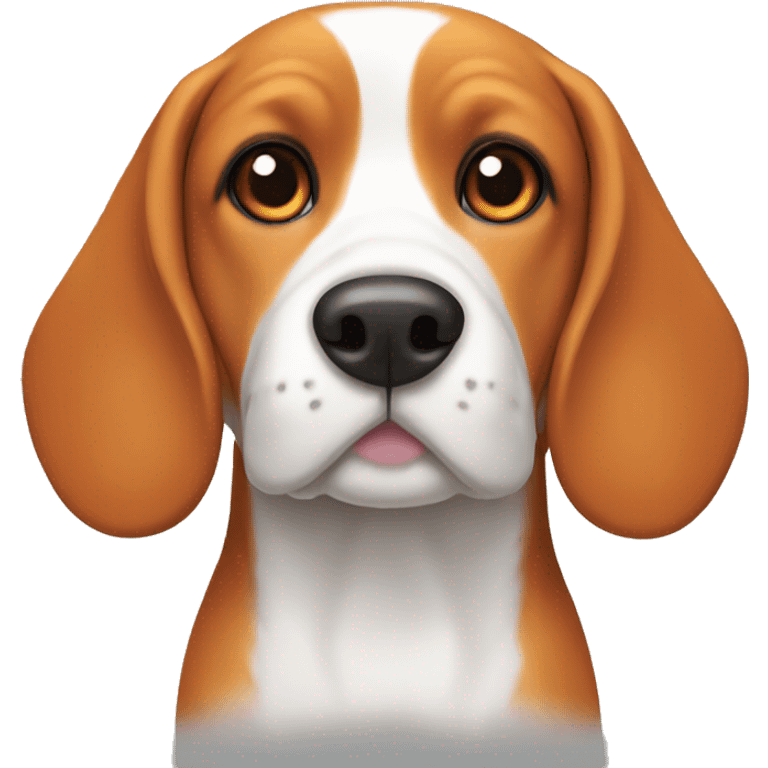 Orange and white beagle  emoji