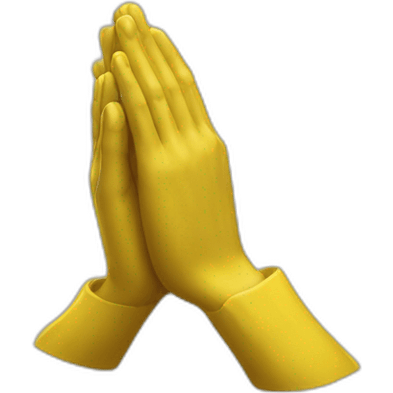 yellow Praying hands emoji