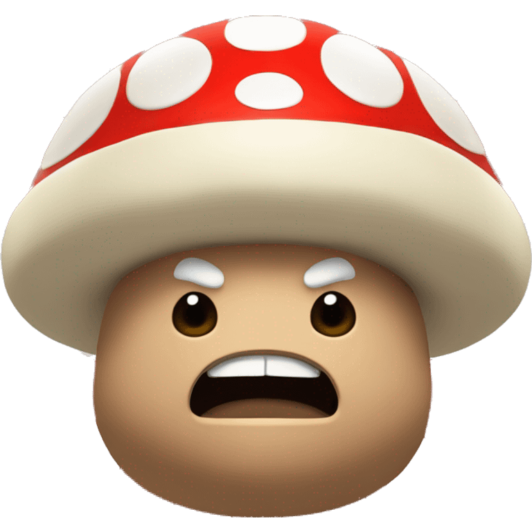 Mario-style Mushroom Sumo Wrestler emoji