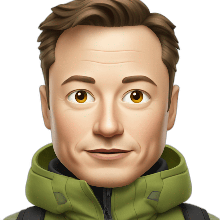 elon musk en ski emoji