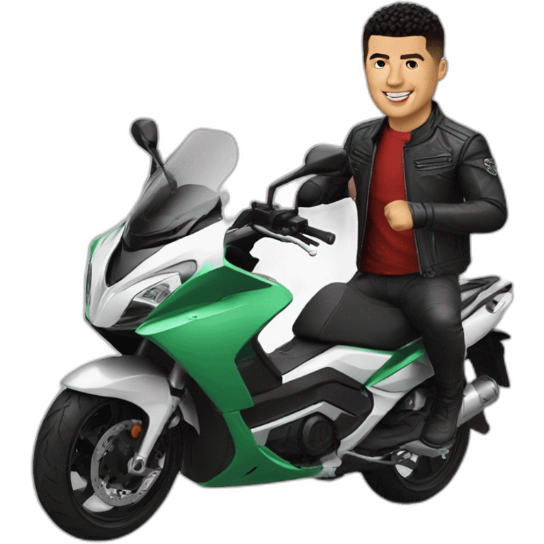 Ronaldo en moto emoji