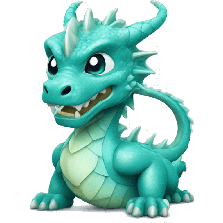 chinese aquamarine dragon emoji