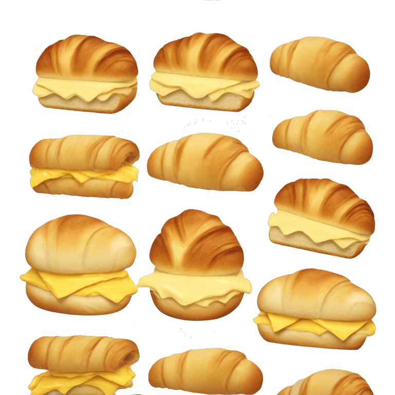 egg & cheese croissant emoji