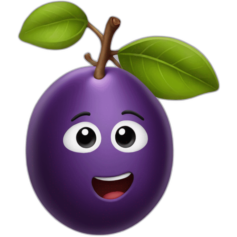 Plum emoji