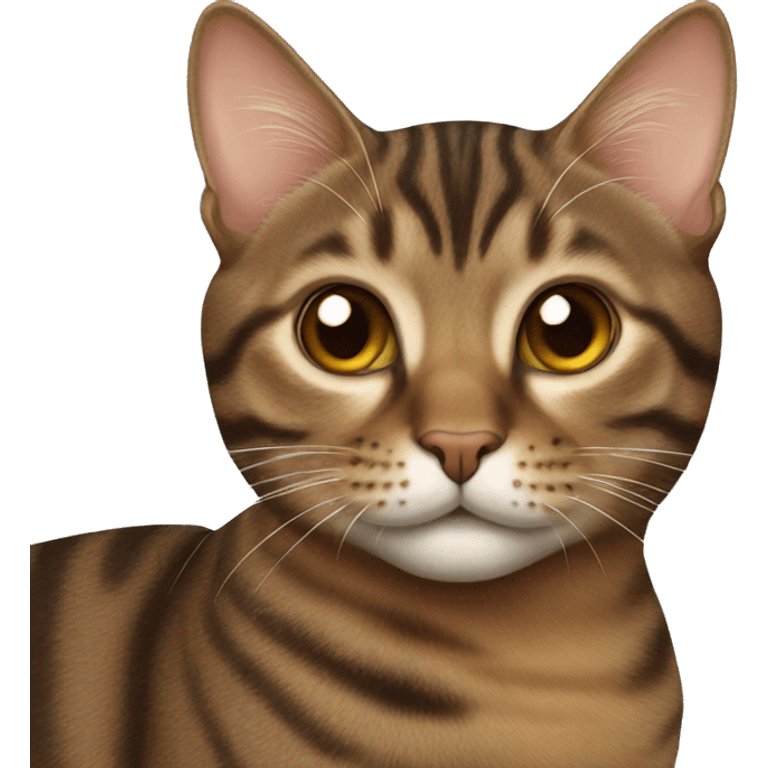 Brown tabby cat emoji