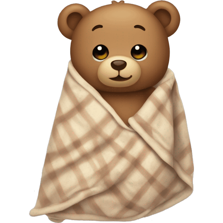 teddy bear in a blanket emoji