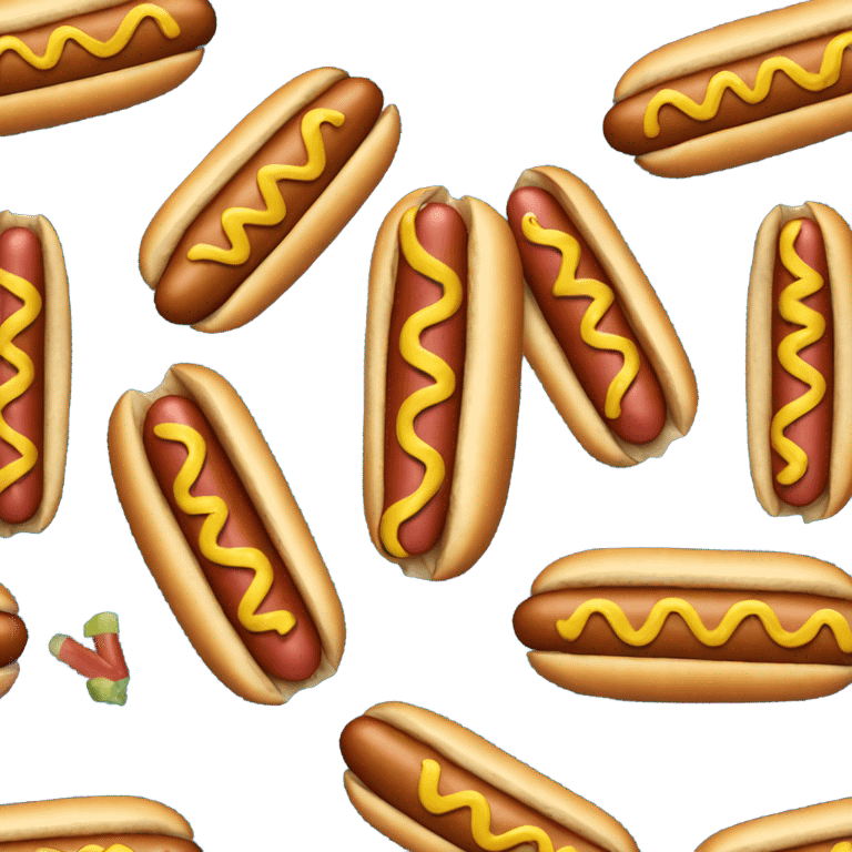 A cool hot dog emoji