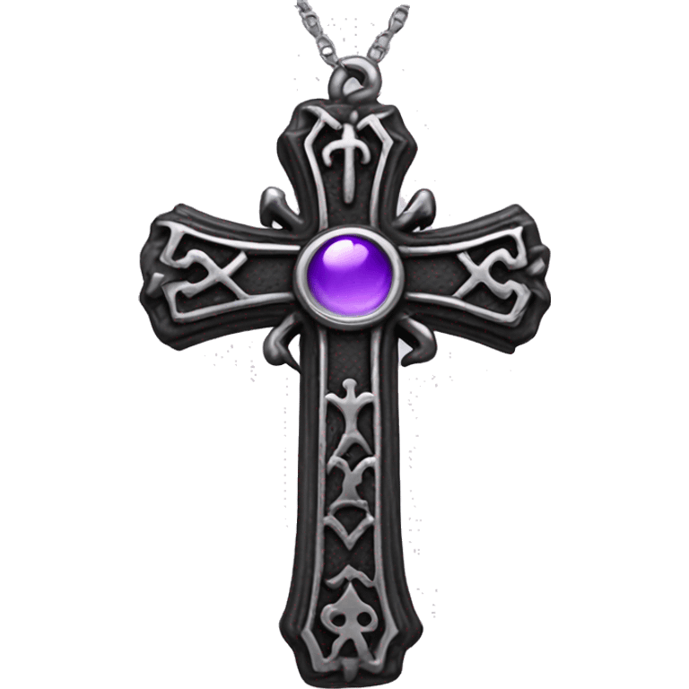 Gothic cross charm  emoji