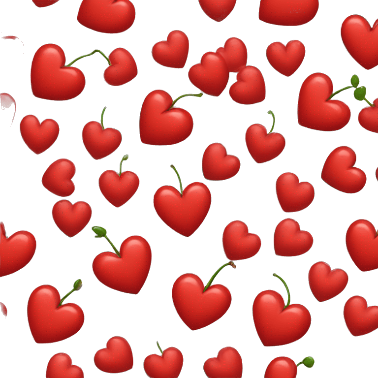 Heart with cherry red colour  emoji