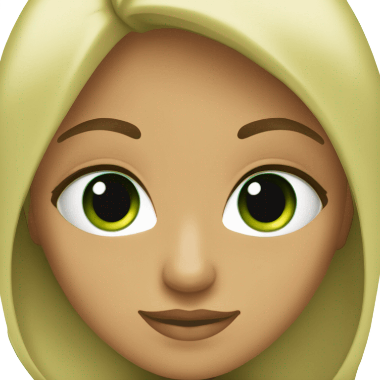 Chica rubia de ojos verdes emoji