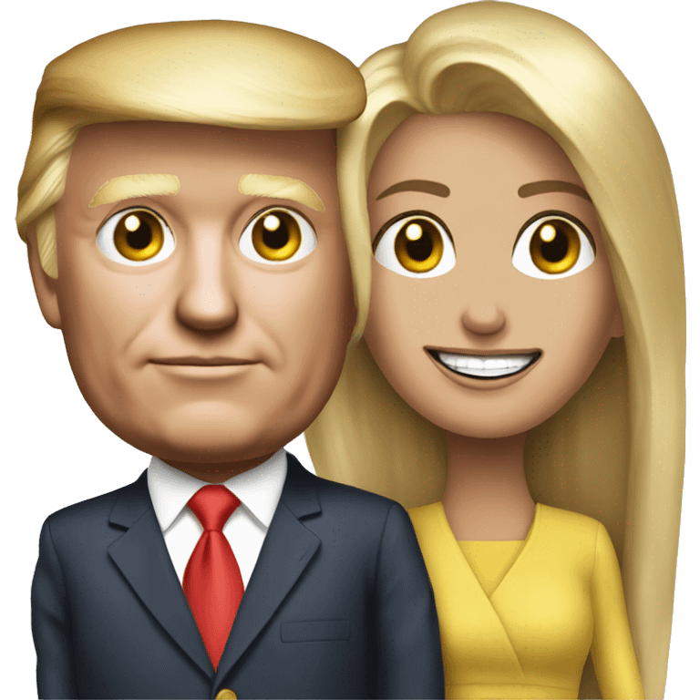 Trump with wife emoji