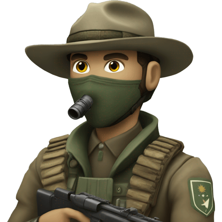 NCR ranger with a sniper emoji