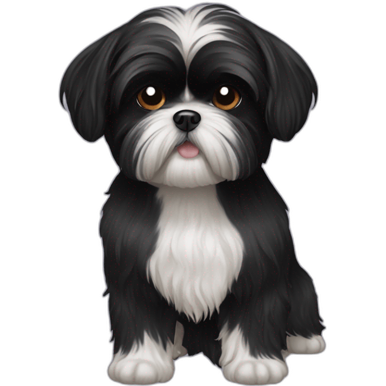 black shih tzu emoji