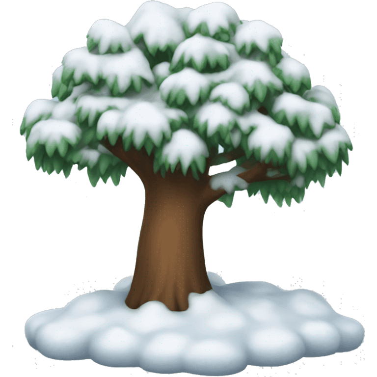 snow tree emoji