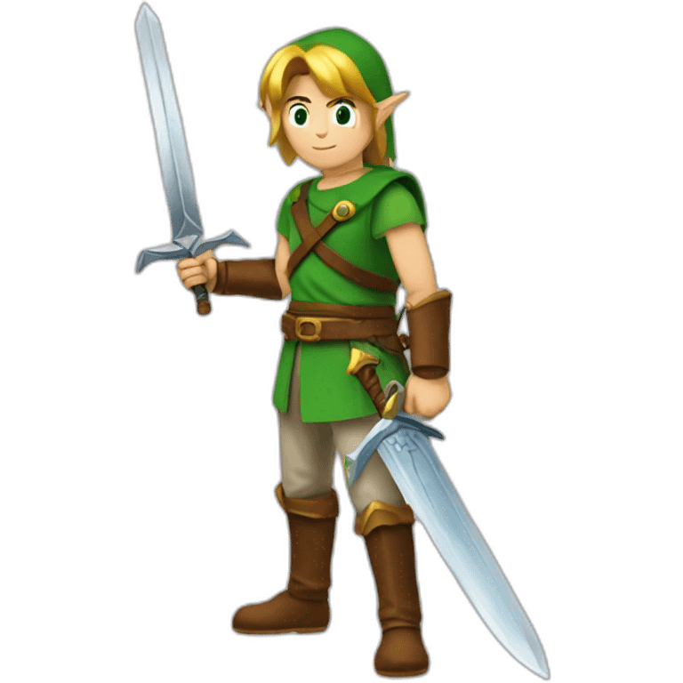 Link et épée de légende emoji