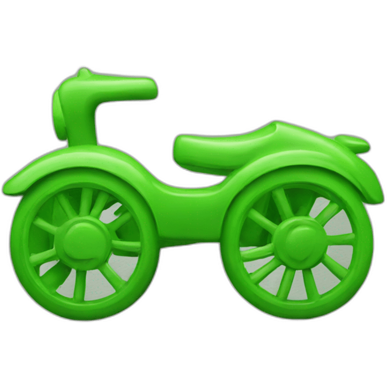 toy piece with green letter outside emoji