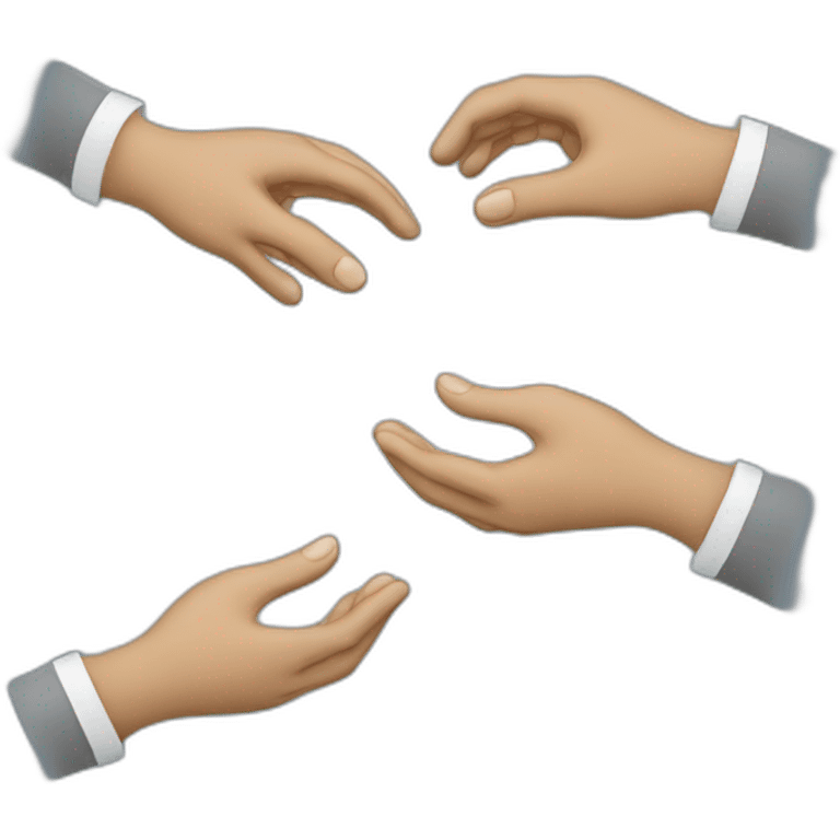 tented hands business deal emoji