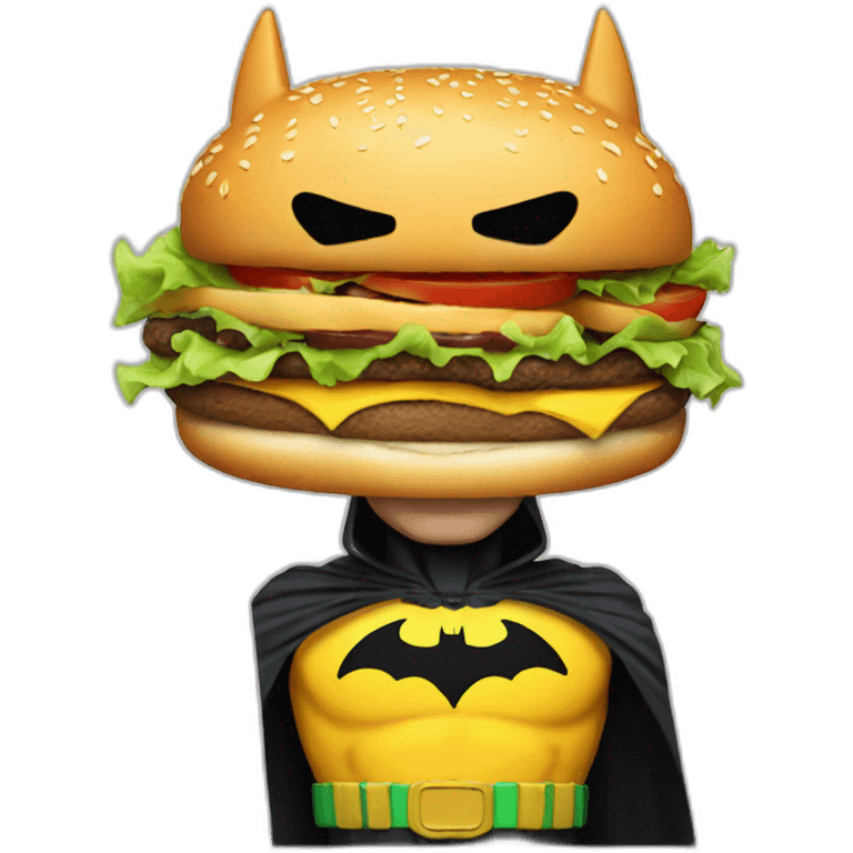 Batman est hamburger emoji