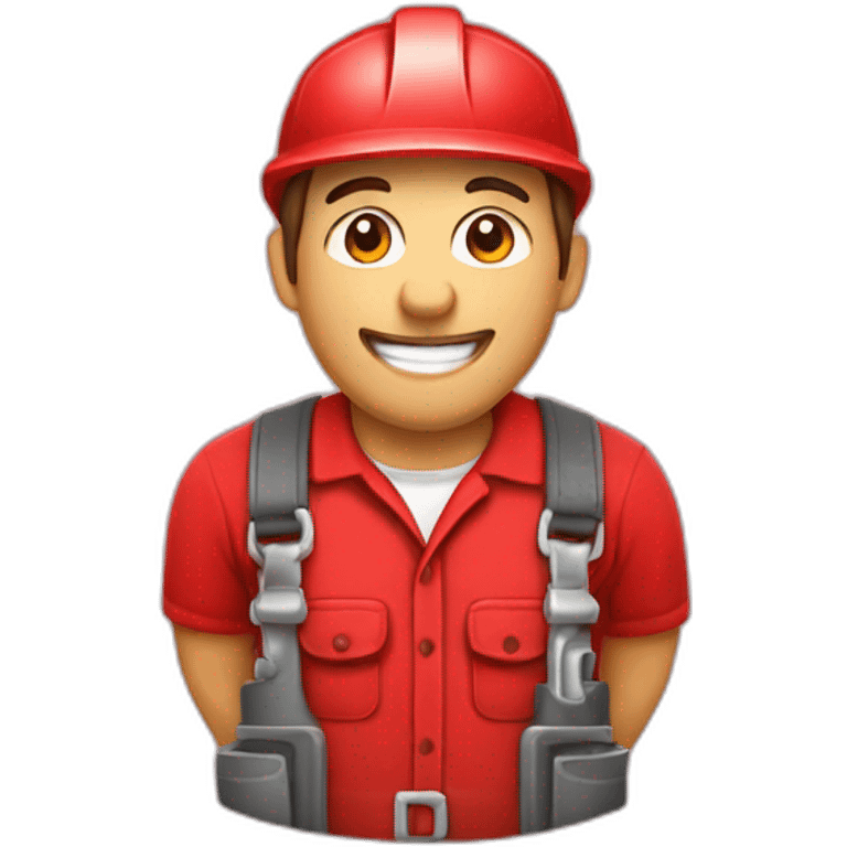 plumber in red emoji