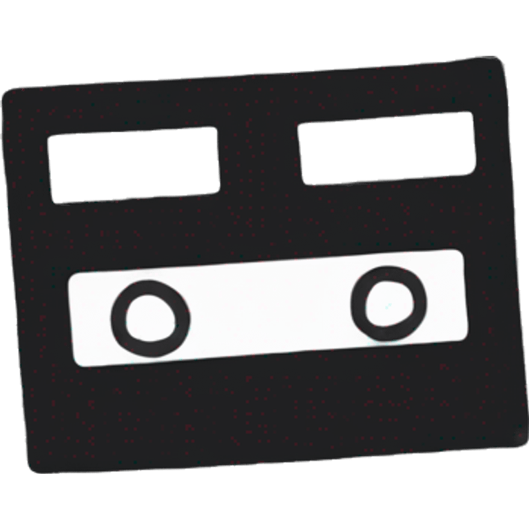 X out video tape emoji