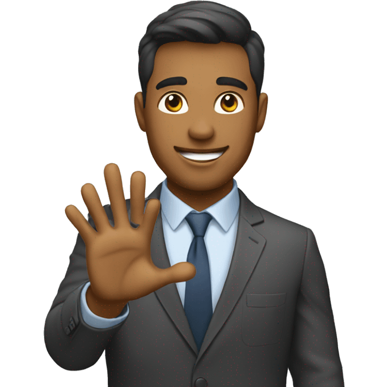 entrepreneur doing ok with his hand emoji