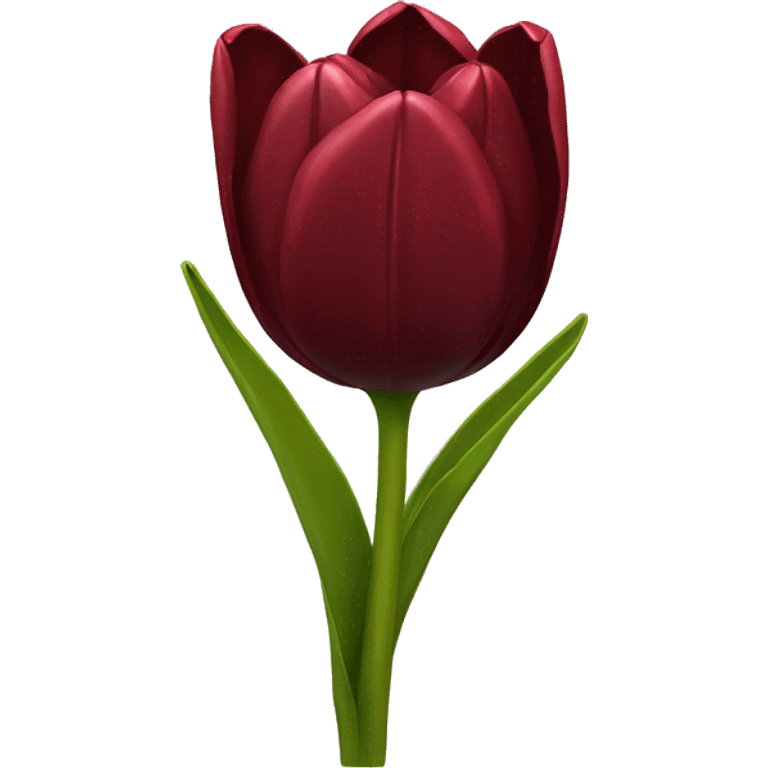 Dark red tulip bouquet  emoji