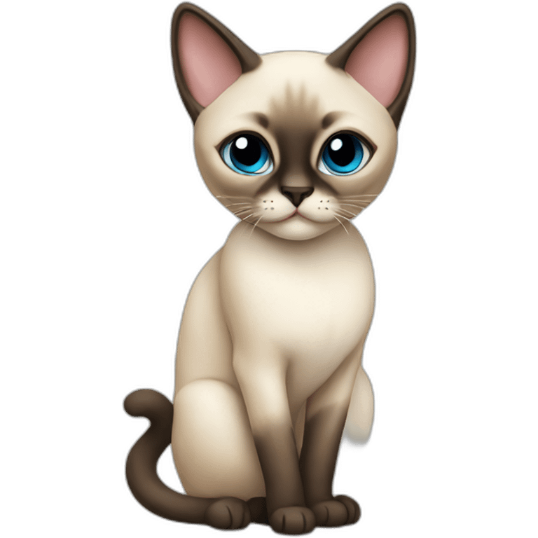 Siamese cat few emoji