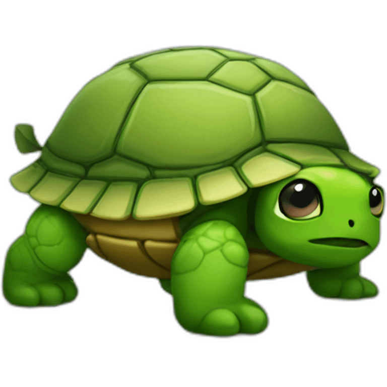 Ninja wee under a turtle emoji