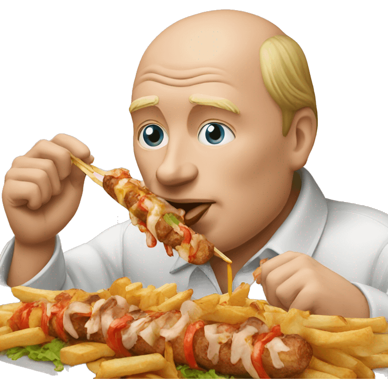  Vladimir Poutine eating a kebab emoji