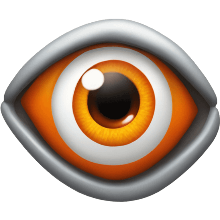 Orange evil eye  emoji