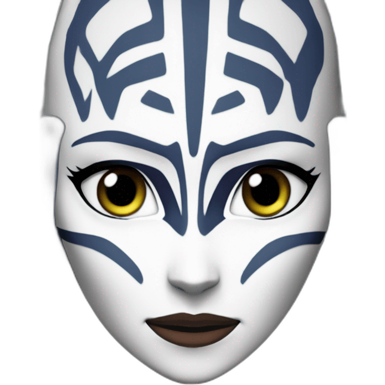 Ahsoka Tano (Star Wars The Clone Wars Season 7) (Portrait, front facing, Apple iOS 17 style) emoji