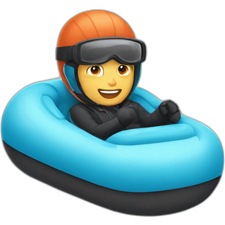 snow tubing emoji