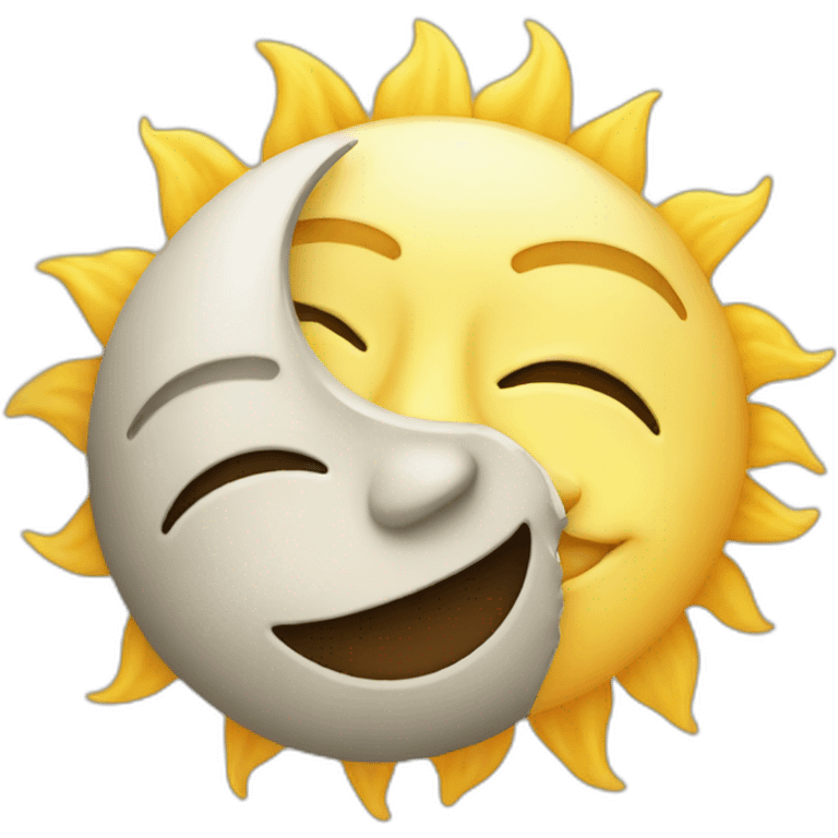 Sun and moon emoji