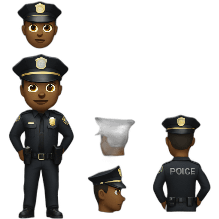 Black-police emoji