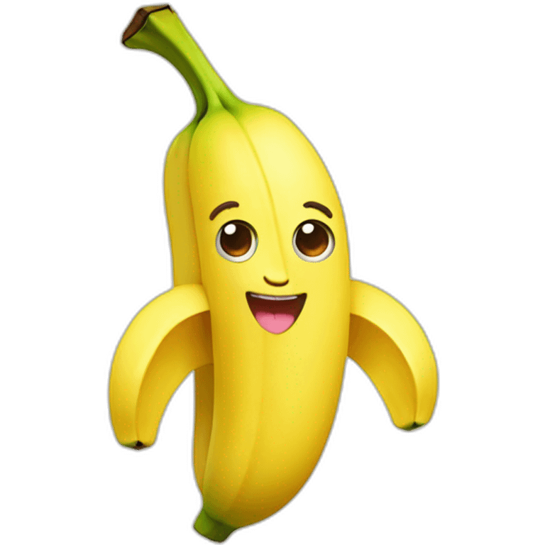 Kawaii banana emoji