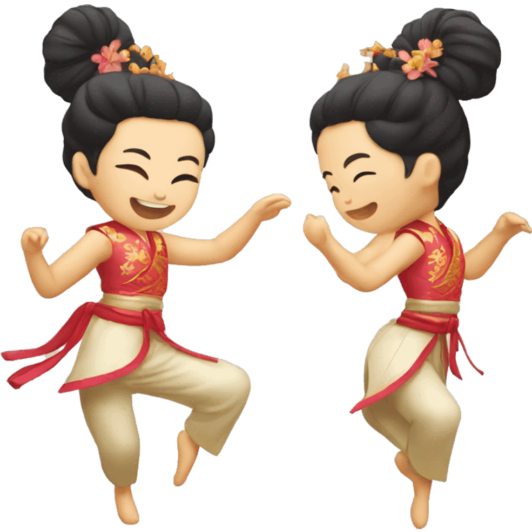 Chinois qui danse  emoji