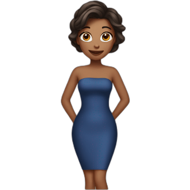 skin tight dress emoji