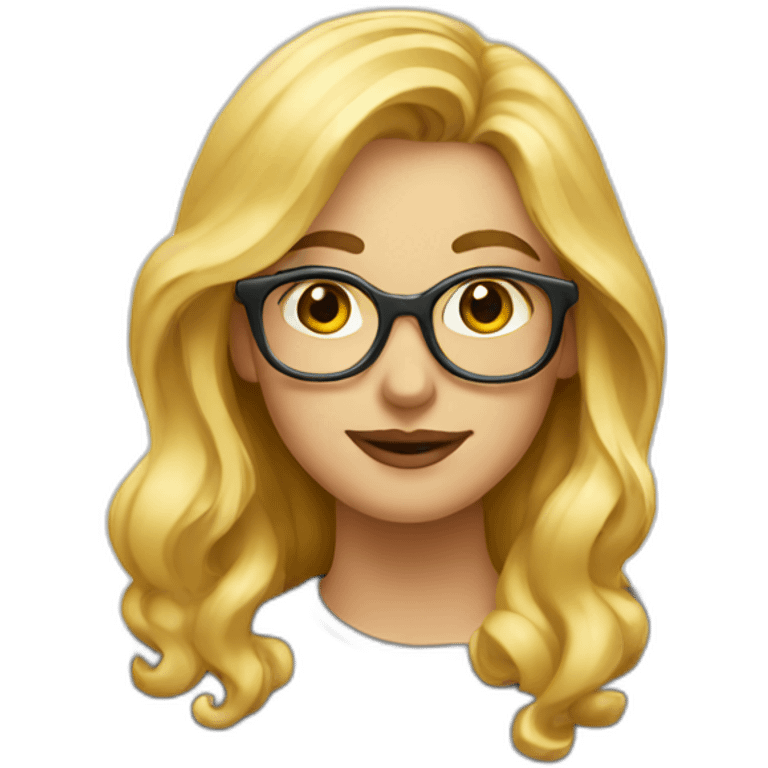 Blonde artist painter emoji