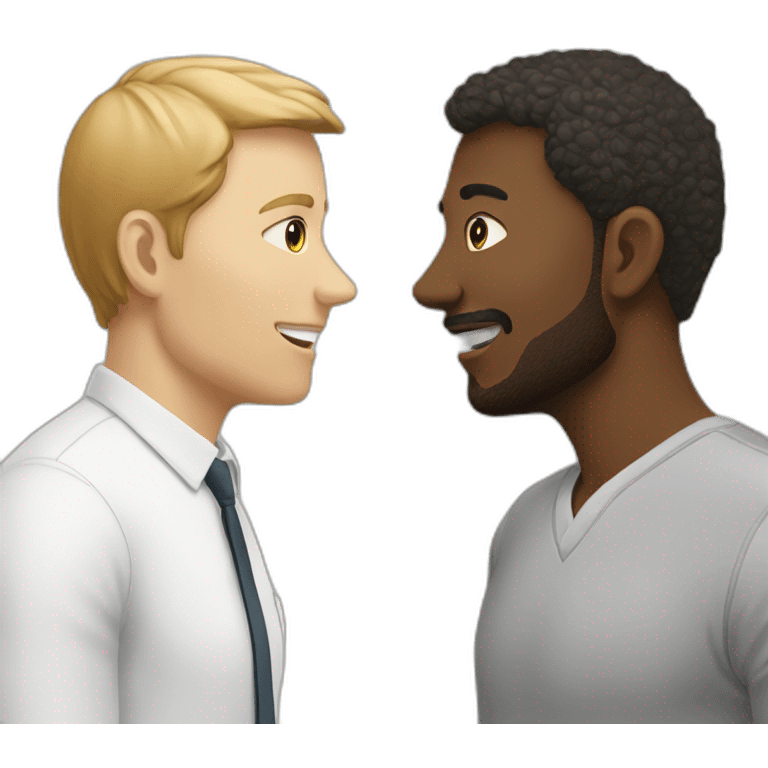 two-Colleagues-talking-white-skin emoji