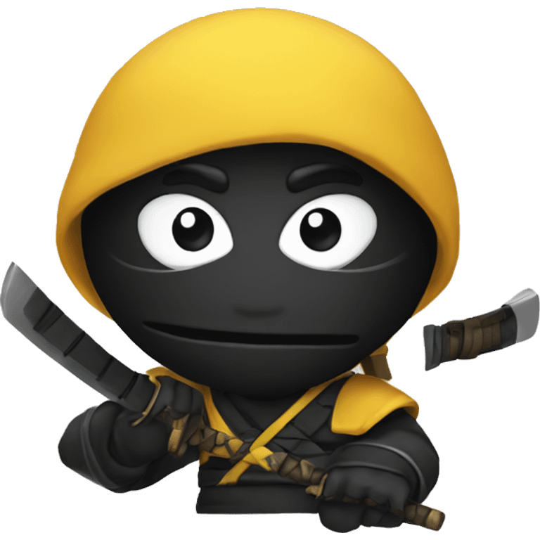 Emoji ninja fâché emoji