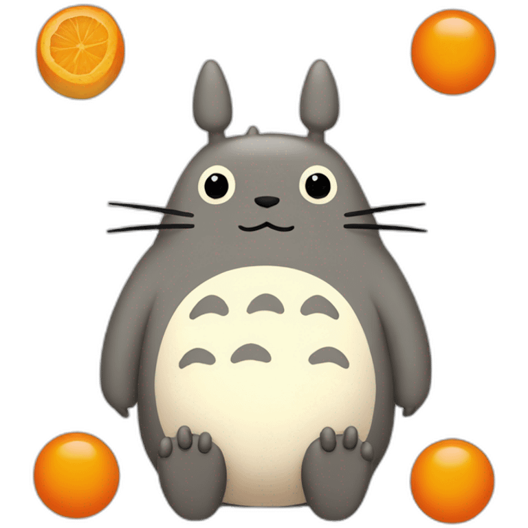 totoro in orange ring emoji