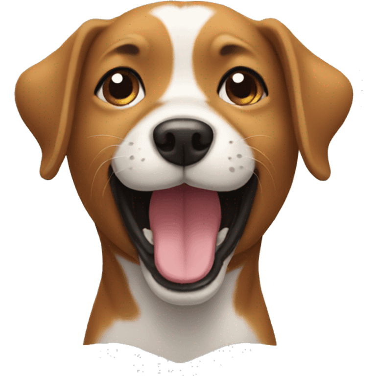 Dog smiling emoji