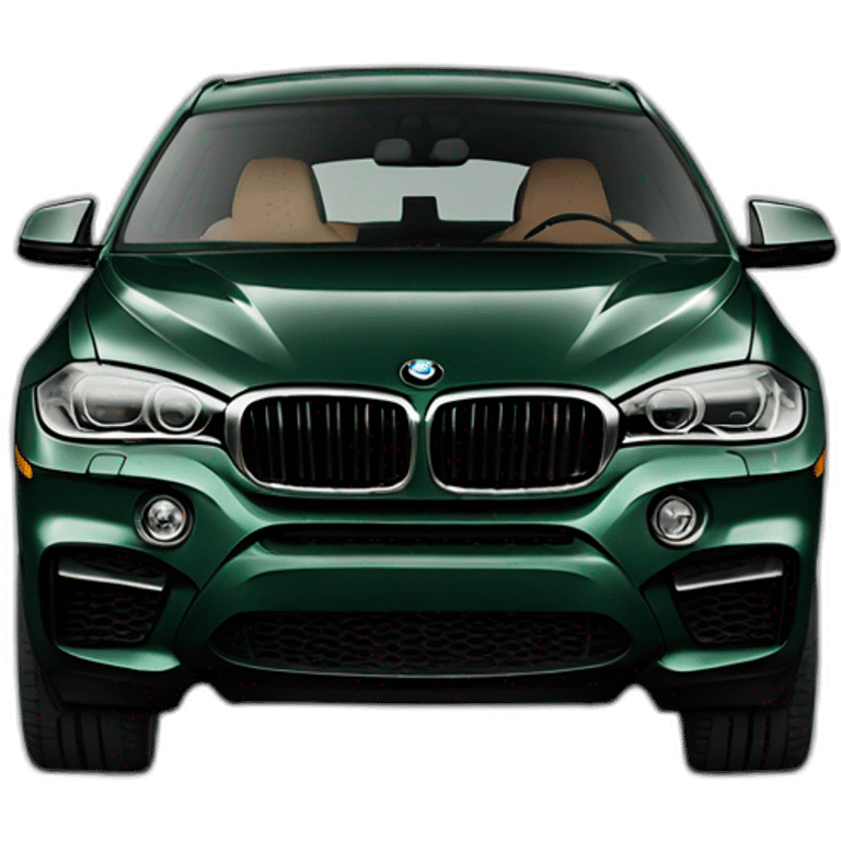 Matt Dark green BMW x6 2023 emoji