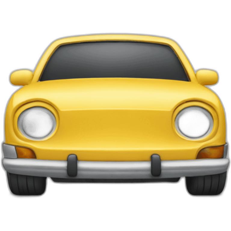 Homme a coter d’une voiture emoji