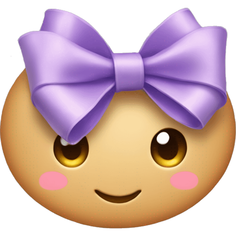 lavender ribbon bow emoji