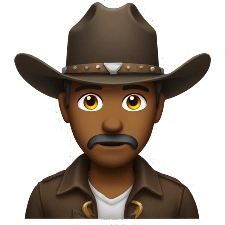 Sad cowboy emoji