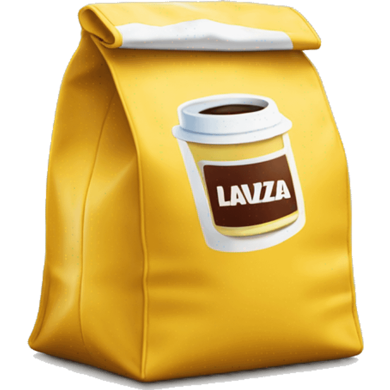 Lavazza coffee yellow bag emoji