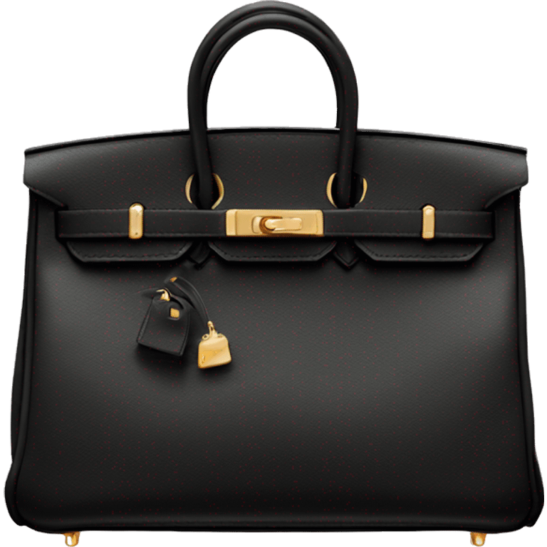 black hermes birkin bag emoji